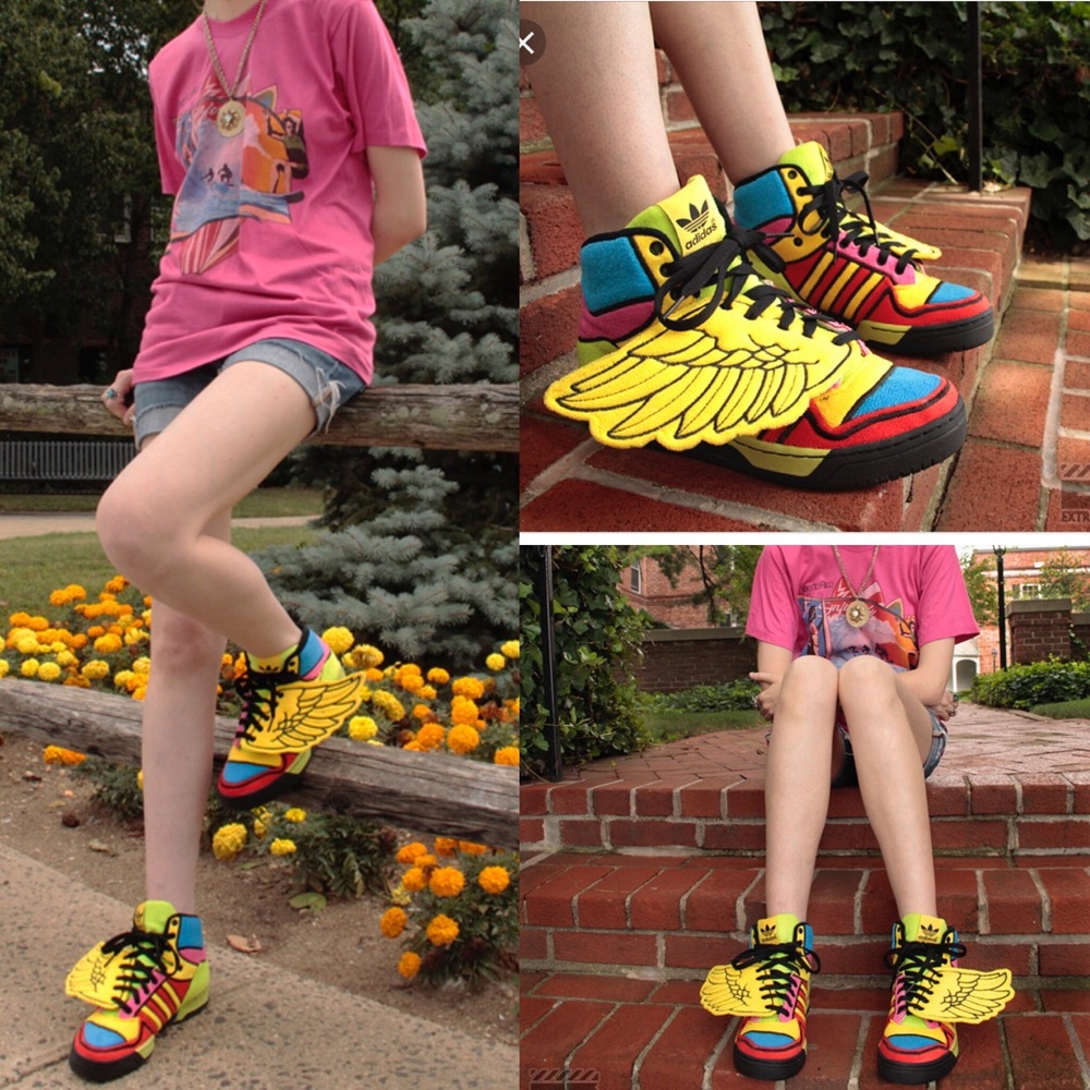 ADIDAS JS WINGS JEREMY SCOTT RAINBOW Sneakers
